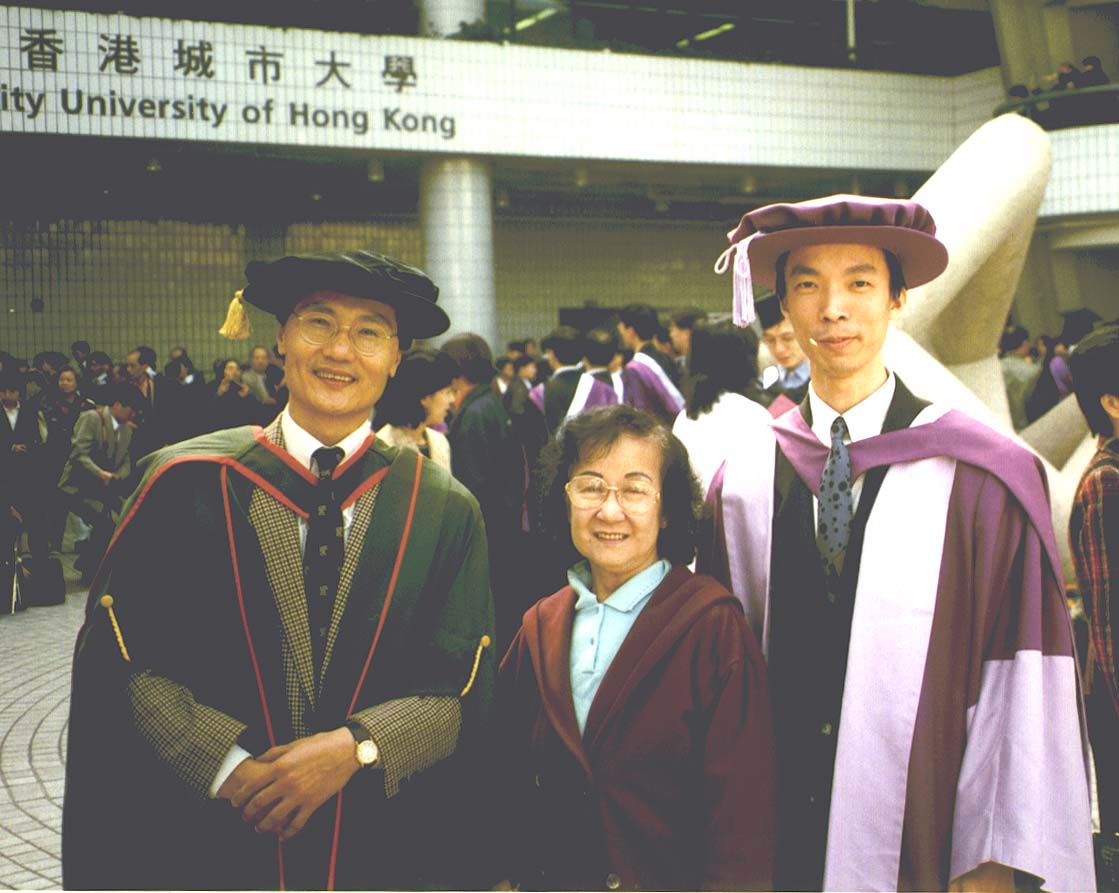 My PhD supervisor, my mother and me.